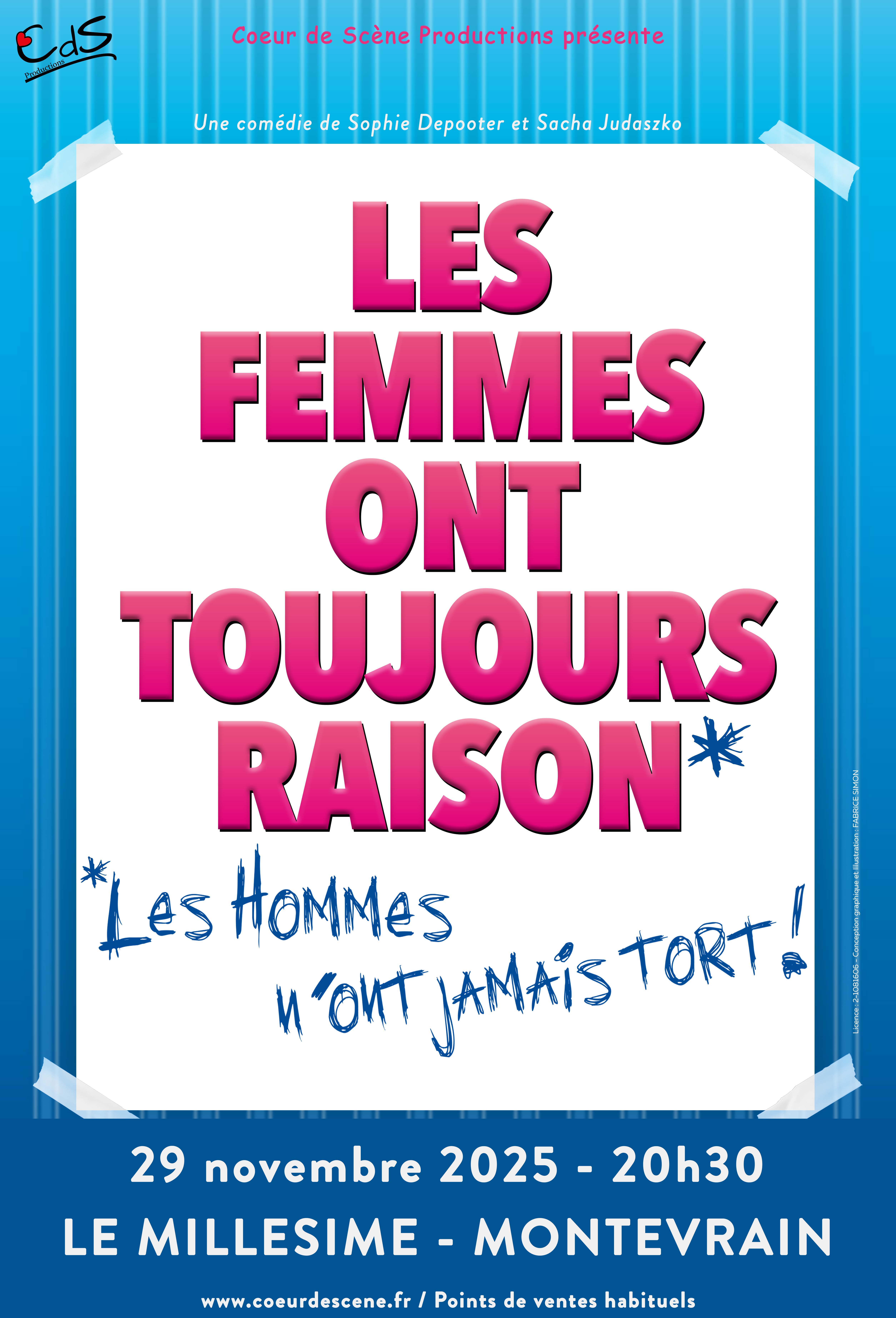 LES FEMMES ONT TOUJOURS RAISON - 29/11/2025
